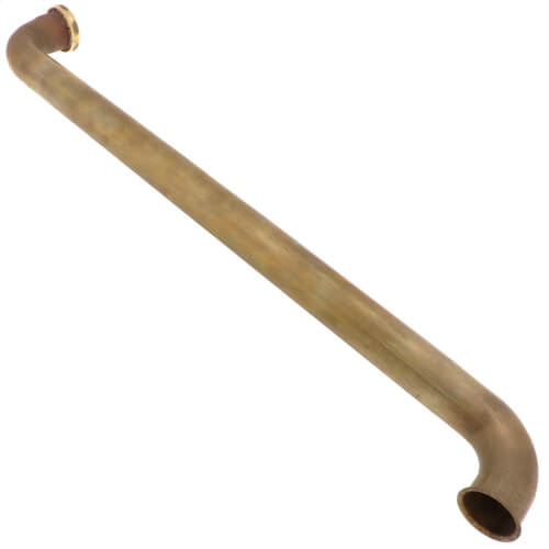 42024 Everflow 42024 11/2" X 24" Rough Brass Double Waste Bend, 17