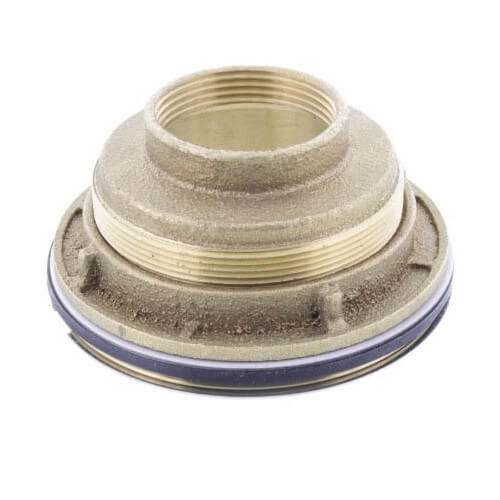 Main product image of 1-1/2" Threaded Brass Caulk Shower Drain w/Stainless Steel Strainer (101 NPT)