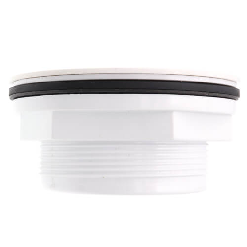 Main product image of 2" 101 PNC PVC No-Calk Shower Drain with Plastic Strainer