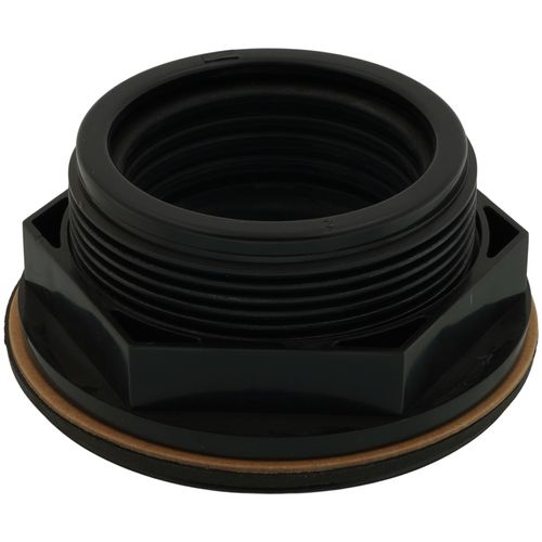 Main product image of 2" ABS No-Calk Shower Drain with a White Plastic Strainer