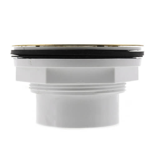 Main product image of 2" PVC Solvent Weld Shower Drain with UltraShine PVD Brass Strainer
