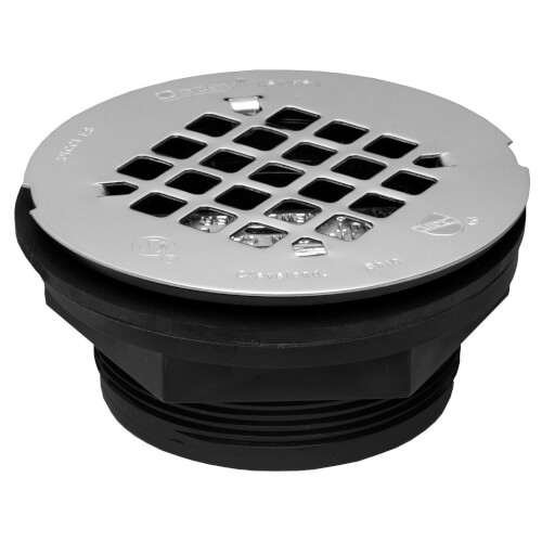 Main product image of 2" ABS No-Calk Shower Drain with Stainless Steel Strainer