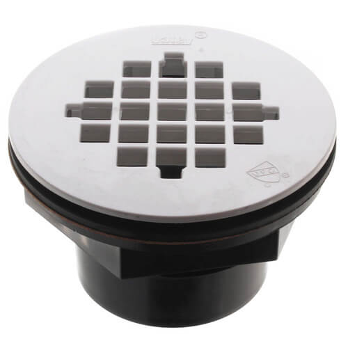 42086 Oatey 42086 2" ABS Solvent Weld Shower Drain with White