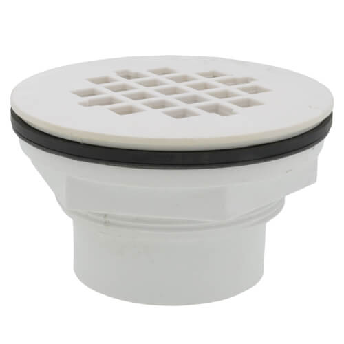 Main product image of 2" 101 PS PVC Solvent Weld Shower Drain with Plastic Strainer