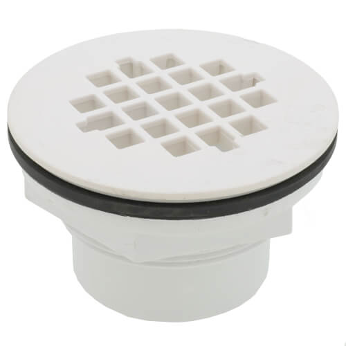 Main product image of 2" 101 PS PVC Solvent Weld Shower Drain with Plastic Strainer