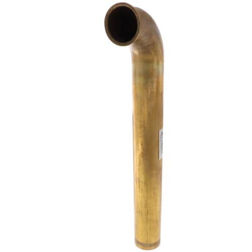 Main product image of 1-1/2" x 12", 17 GA, Rough Brass Direct Connection Waste Bend
