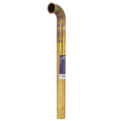 Main product image of 1-1/2" X 18" Rough Brass Direct Connect Waste Bend, 17 GA