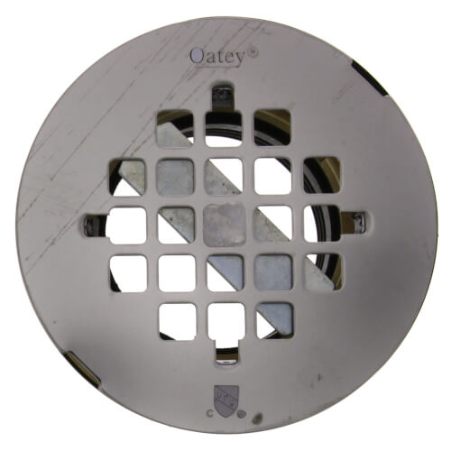 Main product image of 2" Brass No-Calk Shower Drain with Stainless Steel Strainer