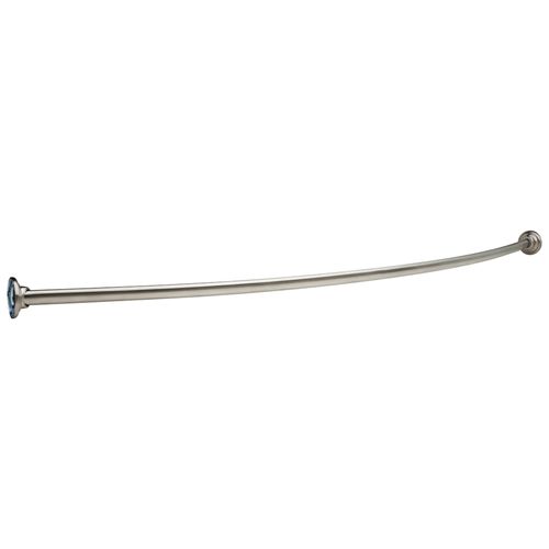 Main product image of 1" x 5' Shower Rod with Brackets (6" Bow) (Brushed Stainless Steel), 42205-SS