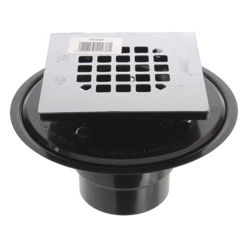 42238 Oatey 42238 2" or 3" ABS Shower Drain with Square SnapTite