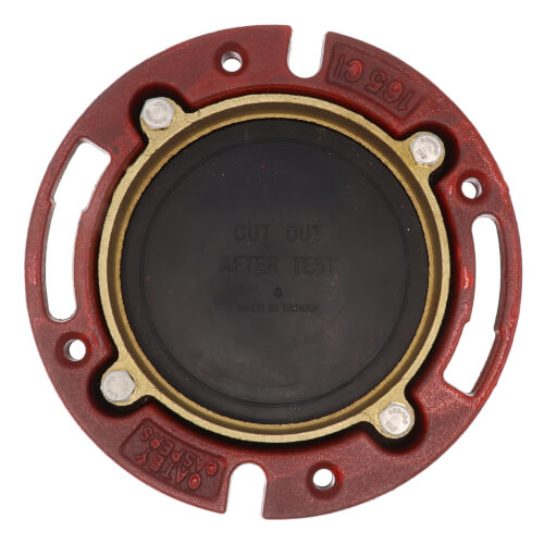 42256 Oatey 42256 4" Cast Iron Closet Flange w/ Test Cap