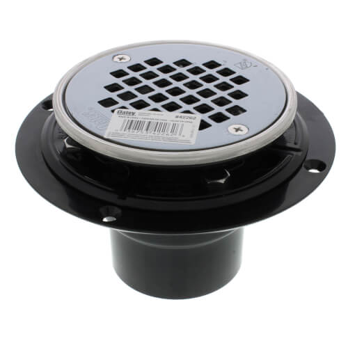 Main product image of 2" or 3" ABS Shower Drain with Round Screw-Tite Stainless Steel Strainer