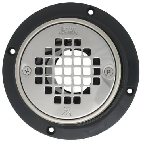 Main product image of PVC Round Low Profile Drain Stainless Steel Screw-In Strainer with Ring