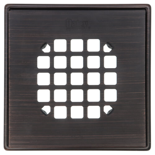 Main product image of Square Oil Rubbed Bronze Snap Strainer with Ring