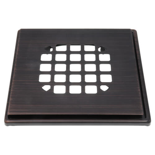 Main product image of Square Oil Rubbed Bronze Snap Strainer with Ring
