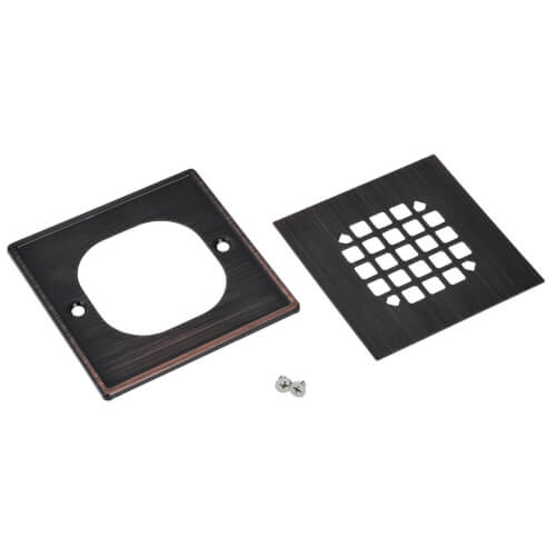 Main product image of Square Oil Rubbed Bronze Snap Strainer with Ring
