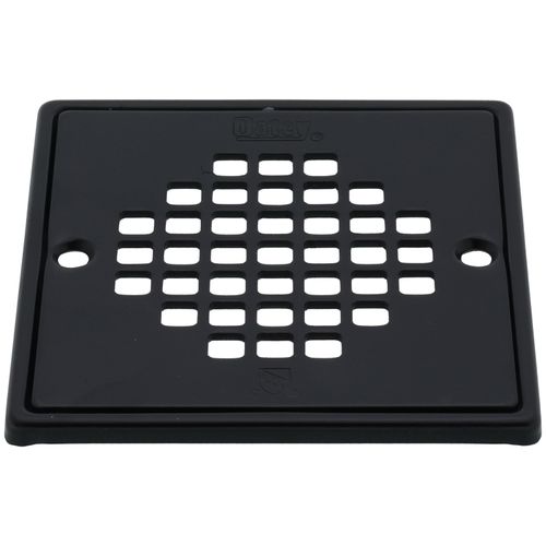Main product image of 130 Series Square Shower Drain with Stainless Steel Strainer w/ Ring (Matte Black)