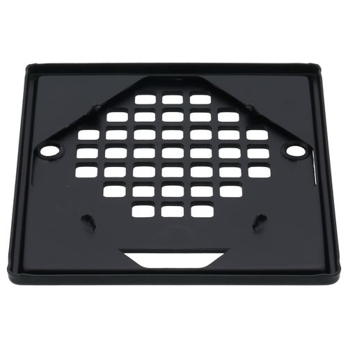 Main product image of 130 Series Square Shower Drain with Stainless Steel Strainer w/ Ring (Matte Black)