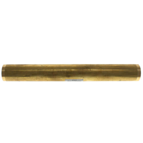 Main product image of 1-1/2" x 12", 17 Gauge, Slip Joint Threaded Tube (Rough Brass)