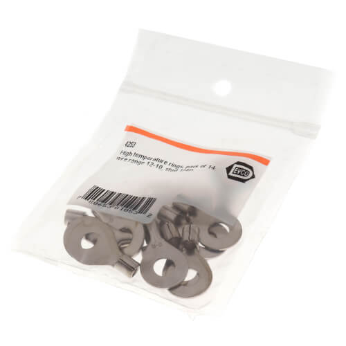Main product image of High Temperature Solderless Terminal, 12-10 AWG, 1/4" Stud (14 Pack)
