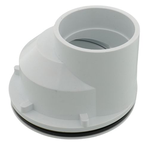 Main product image of 2" PVC Offset Shower Drain with Stainless Steel Strainer