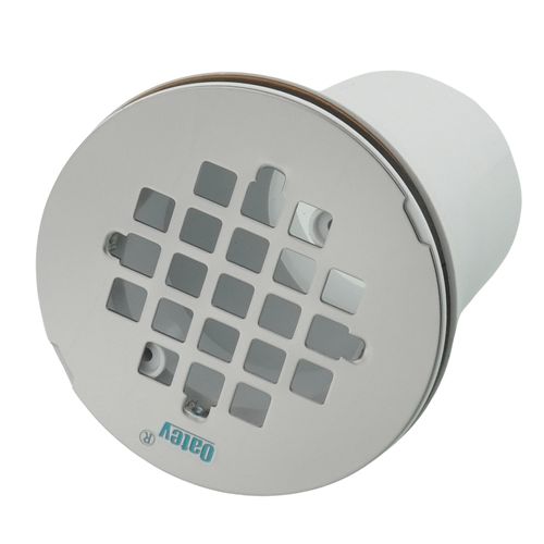 Main product image of 2" PVC Offset Shower Drain with Stainless Steel Strainer