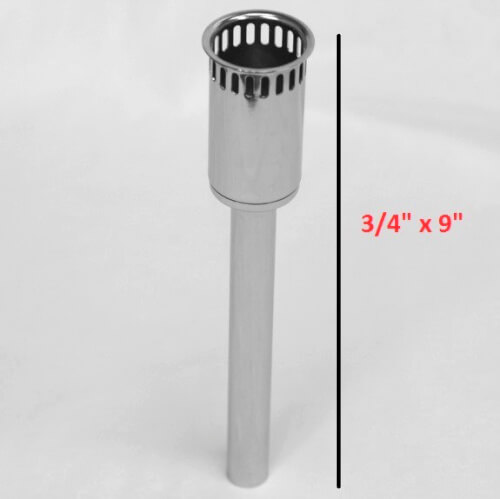 Main product image of Vented Flush Connection (1.5" X 0.75" X 9")