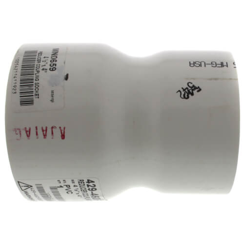 Main product image of 4-1/2" x 4" PVC Schedule 40 Reducer Coupling (Fabricated)