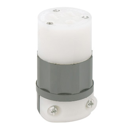 Main product image of 15A, 125V NEMA 5-15R, 2P, 3W, Connector, Straight Blade, Grounding, GRAY