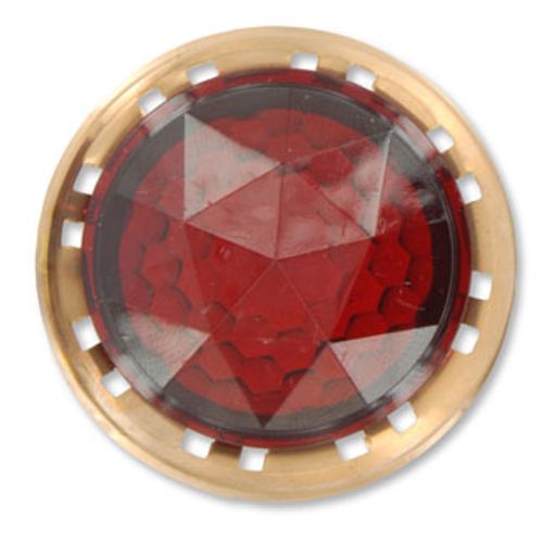 Main product image of 1.375-1.406" diameter Pilot Light Jewel Round, fits single receptacle hole Red
