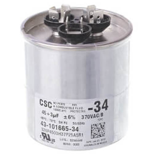 Main product image of Capacitor - 45/3/370 Dual Round, 43-101665-34