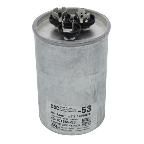 Main product image of Capacitor - 70/7.5/370 Dual Round, 43-101665-53