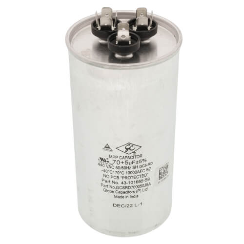 Main product image of Capacitor - 70/5/440 Dual Round, 43-101665-59