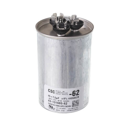 4310166562 Rheem 4310166562 Capacitor 45/7.5/440 Dual Round