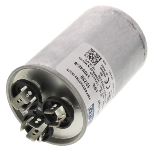 Main product image of Dual Capacitor 40/3 MFD Round Style (370V), 43-25133-04