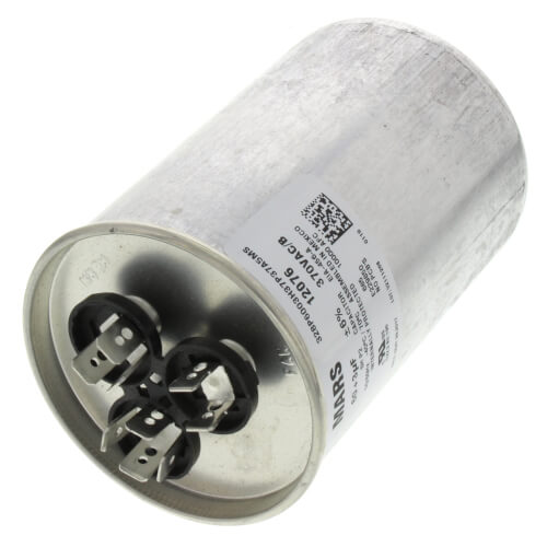 Main product image of 60/3 MFD Round Run Capacitor (370V), 43-25133-09