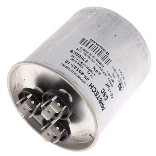Main product image of 60/5 MFD Dual Round Capacitor (370V), 43-25133-10