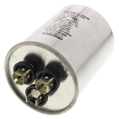 Main product image of Dual Capacitor 40/3 MFD Round Style (440V), 43-25133-13