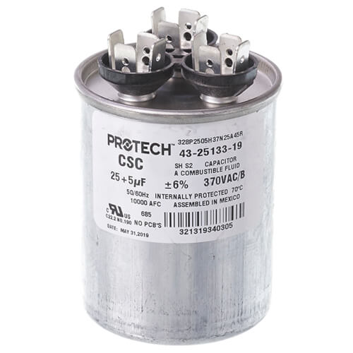 Main product image of Capacitor - 25/5/370 Dual Round, 43-25133-19