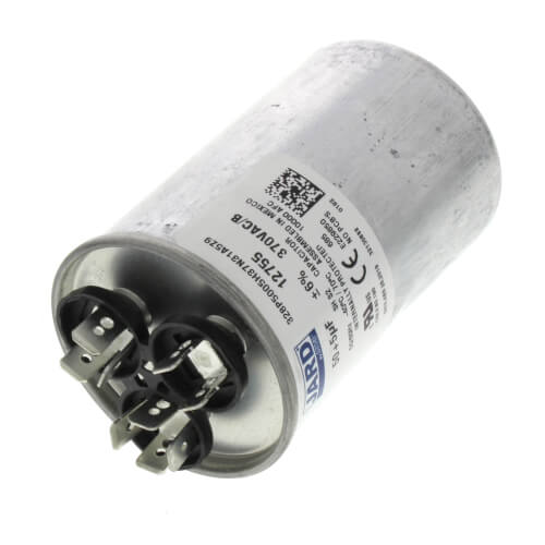 Main product image of 50/5 MFD Dual Round Capacitor (370V), 43-25133-25