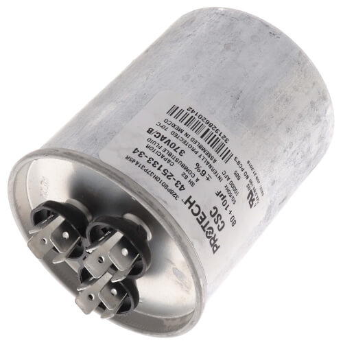Main product image of 80/10 MFD Round Run Capacitor (370V), 43-25133-34
