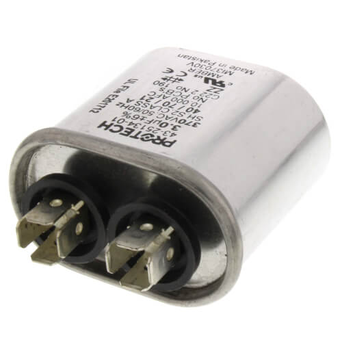 Main product image of 3 MFD Single Oval Run Capacitor (370V), 43-25134-01