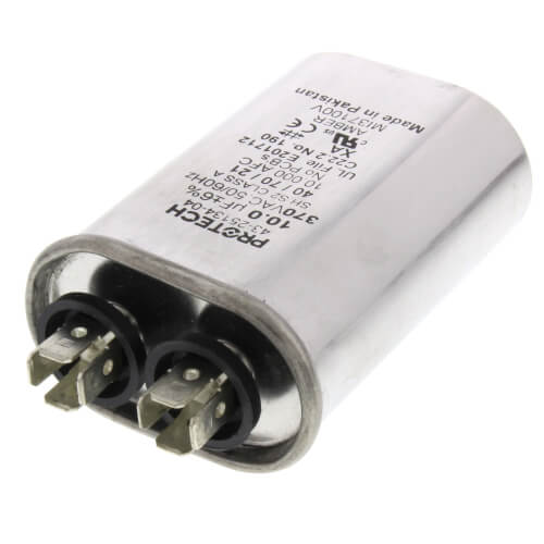 10 MFD Oval Run Capacitor (370V)