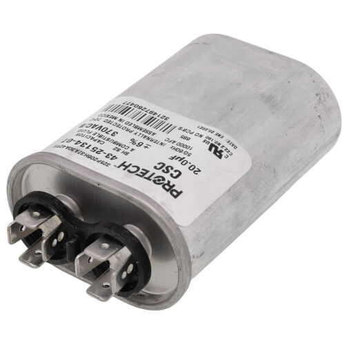 Main product image of 20 MFD Oval Run Capacitor (370V), 43-25134-07