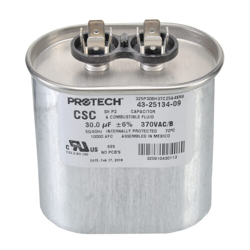 Main product image of Capacitor - 30/370 Single Oval, 43-25134-09