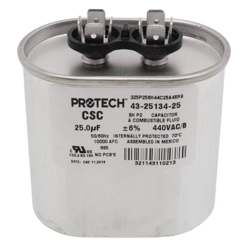 Main product image of Capacitor - 25/440 Single Oval, 43-25134-25