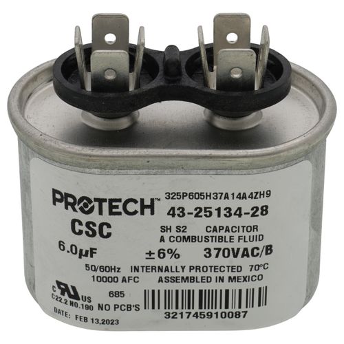 Main product image of Capacitor - 6/370 Single Oval, 43-25134-28