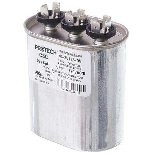 Main product image of Capacitor - 45/5/370 Dual Oval, 43-25135-05