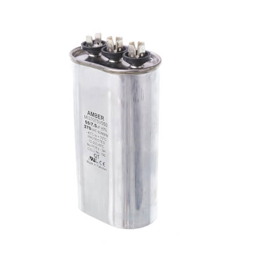 Main product image of Capacitor - 55/7.5/370 Dual Oval, 43-25135-06