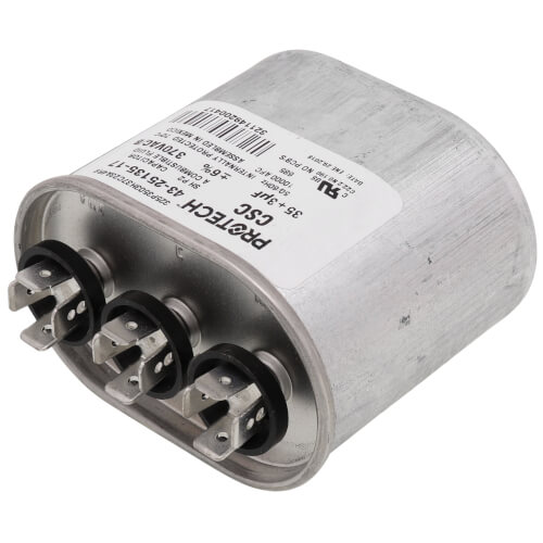 Main product image of 35/3 MFD Dual Run Oval Capacitor (370V), 43-25135-17